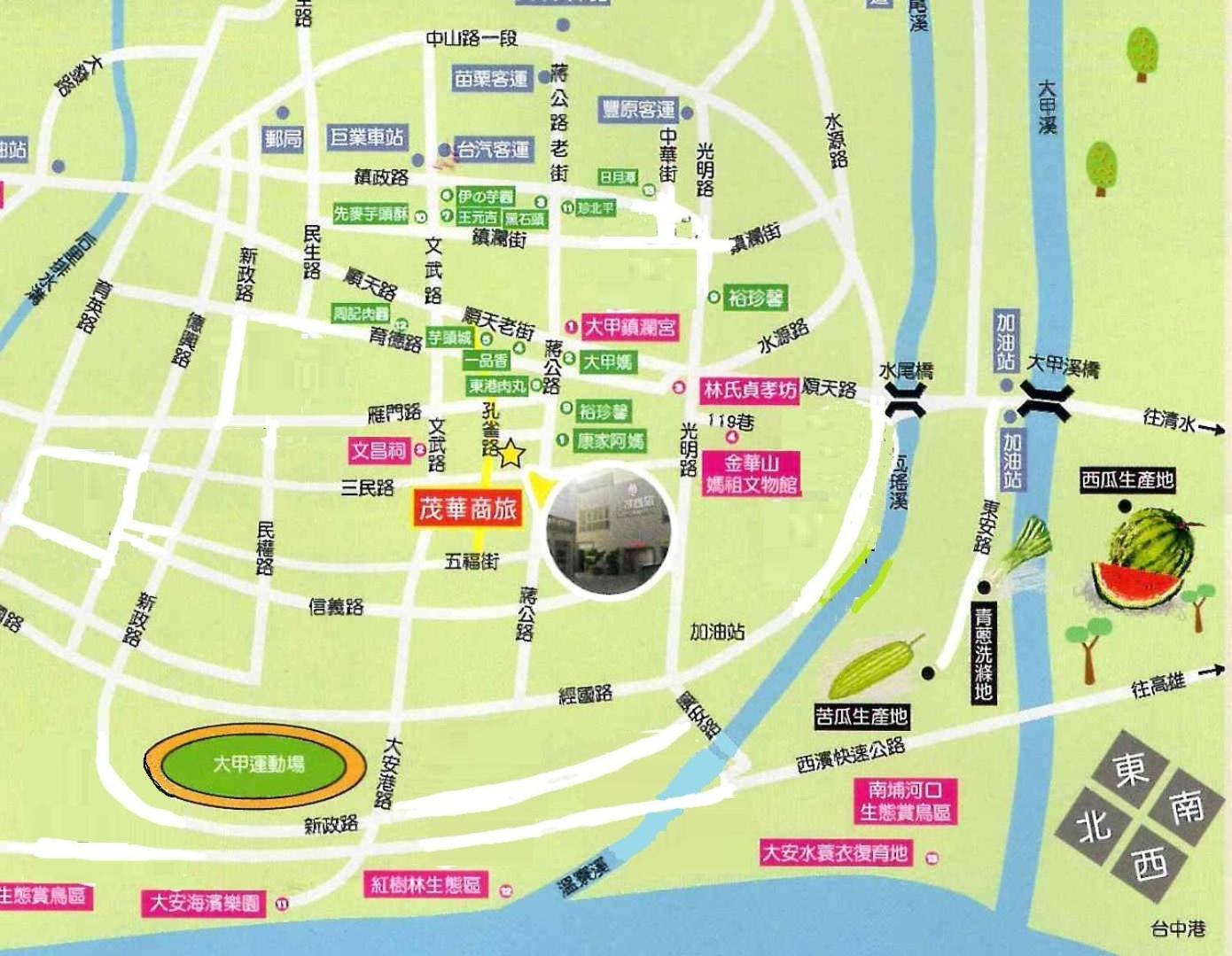 Mao Hua Motel 台中市 エクステリア 写真